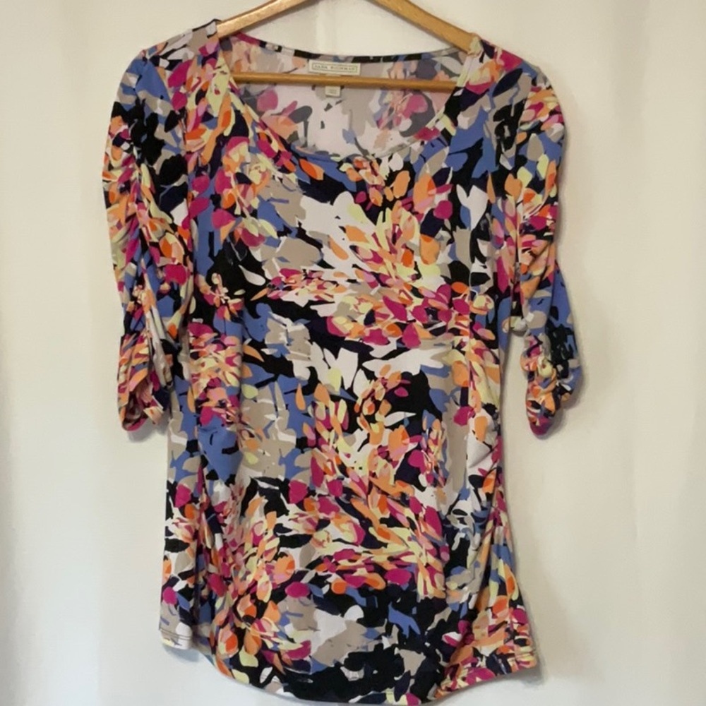 Dana Buchman Floral Women Tops Size M